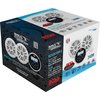 Boss Audio MCKGB350W.6 Combo-Marine Gauge Radio w/Antenna-2 6.5" Speakers-White MCKGB350W.6